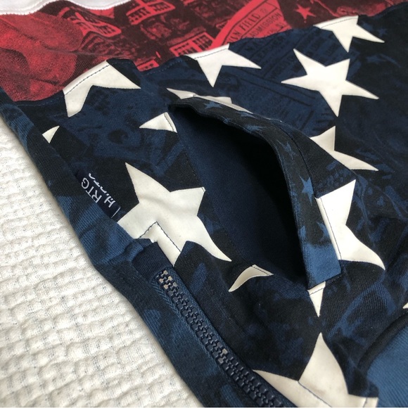 The Heritage by America 1776 Denim Distillery Hoodie Men's Medium Pull Over - Picture 7 of 16